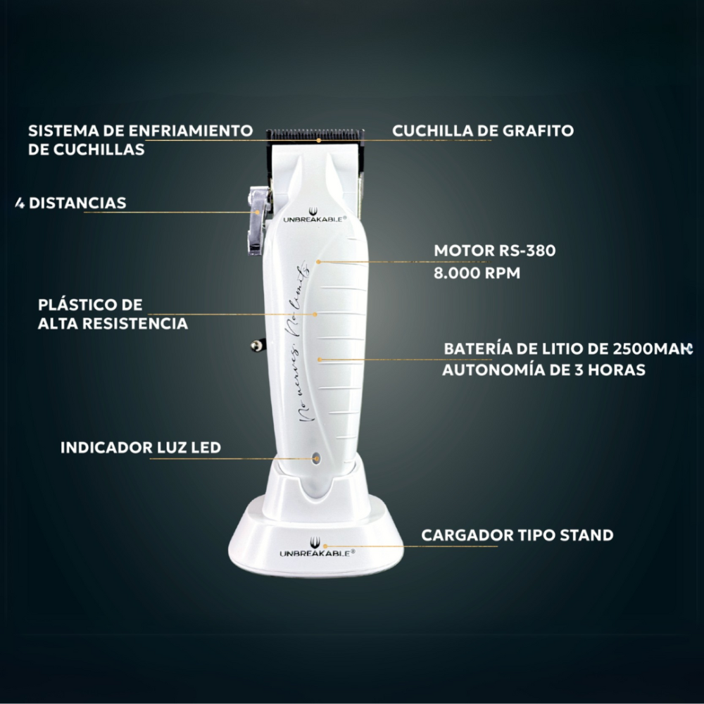 Cortapelo Unbreakable White – Sin Cable