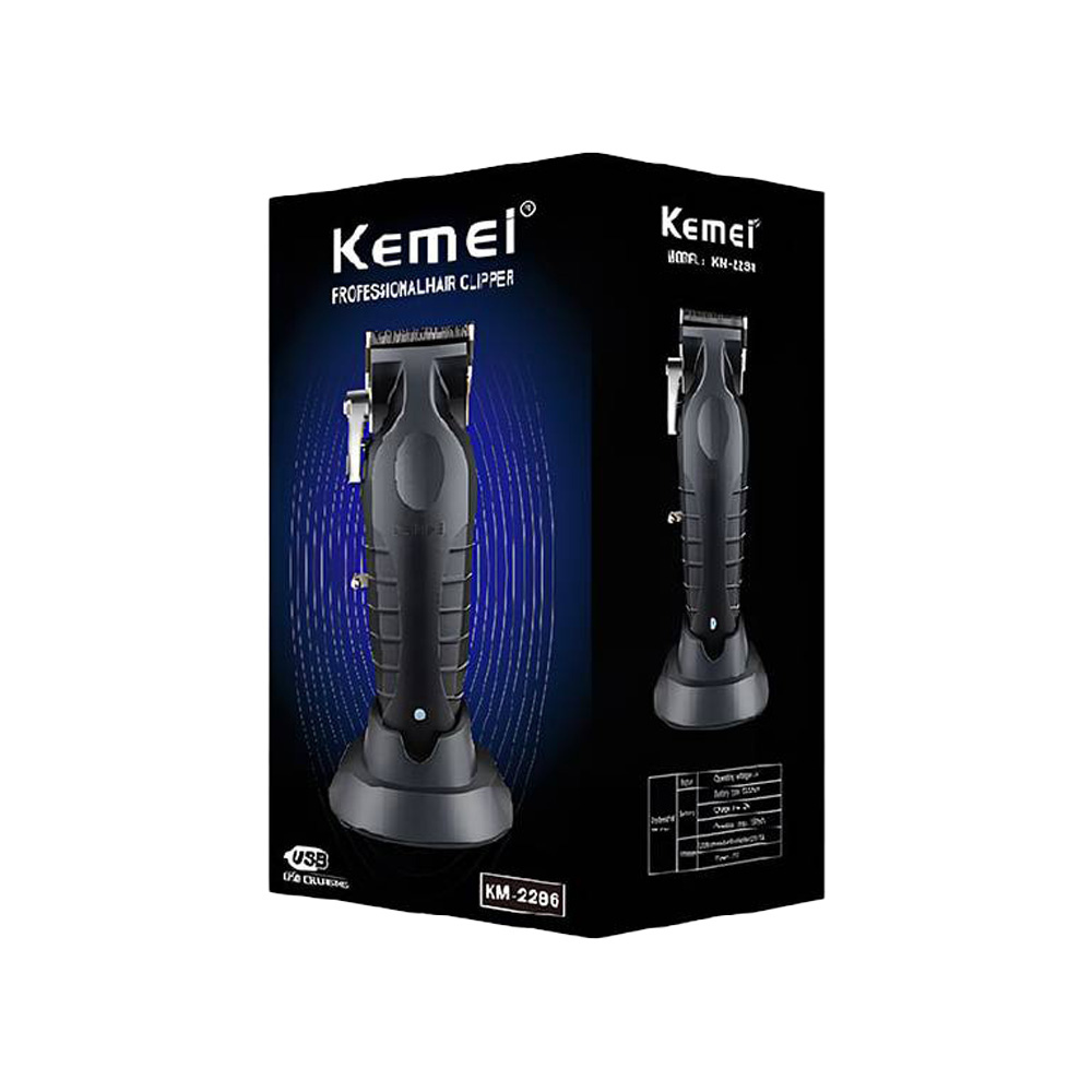 CORTADORA DE CABELLO INALAMBRICA KM-2296 - KEMEI