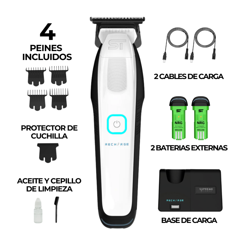 Supreme Trimmer RECHARGE Blanco