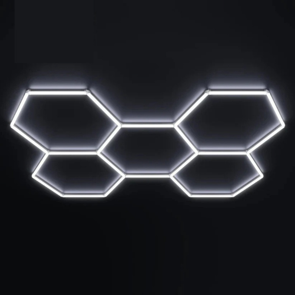 LUZ LED HEXAGONAL DE 7 PANELES