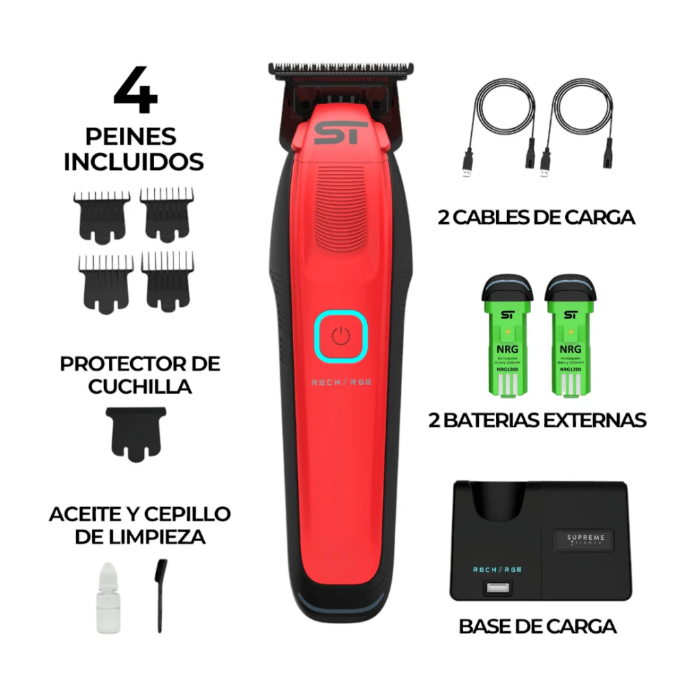 Supreme Trimmer RECHARGE Rojo