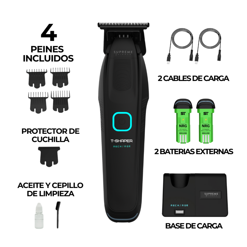 Supreme Trimmer RECHARGE Negra